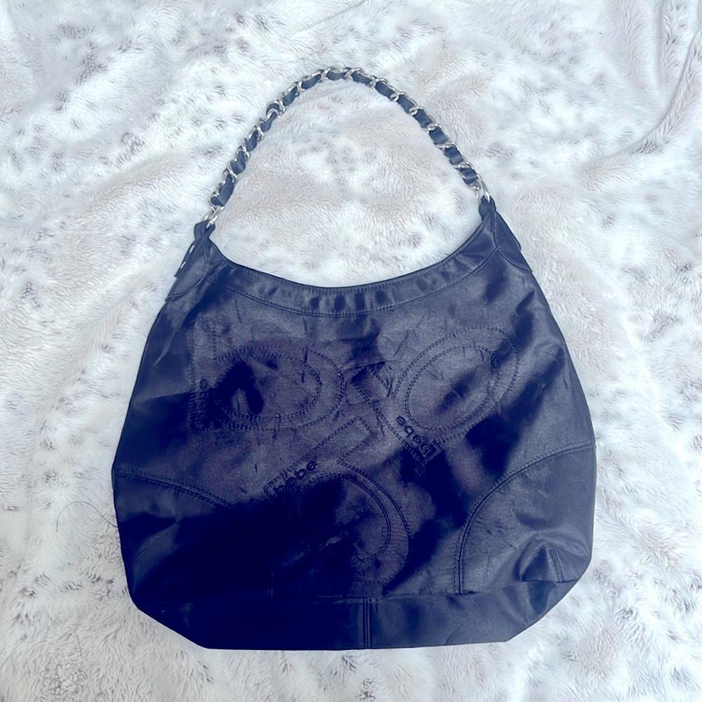 NWOT black bebe hobo style shoulder bag.